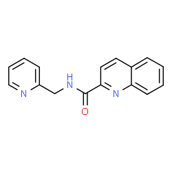 ChemSpider 2D Image | N-(2-Pyridinylmethyl)-2-quinolinecarboxamide | C16H13N3O