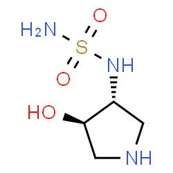 ChemSpider 2D Image | N-[(3R,4R)-4-Hydroxy-3-pyrrolidinyl]sulfuric diamide | C4H11N3O3S