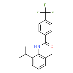 ChemSpider 2D Image | N-(2-Isopropyl-6-methylphenyl)-4-(trifluoromethyl)benzamide | C18H18F3NO