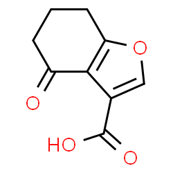 ChemSpider 2D Image | 4-oxo-4,5,6,7-tetrahydrobenzofuran-3-carboxylic acid | C9H8O4
