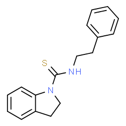 ChemSpider 2D Image | N-(2-Phenylethyl)-1-indolinecarbothioamide | C17H18N2S