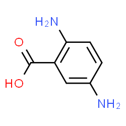 ChemSpider 2D Image | 2,5-Diaminobenzoic acid | C7H8N2O2