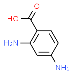 ChemSpider 2D Image | 2,4-Diaminobenzoic acid | C7H8N2O2