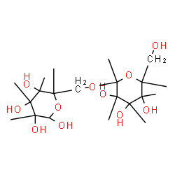 ChemSpider 2D Image | (2R,3R,4R,5S,6S)-3,4,5,6-Tetramethyl-6-({[(2R,3R,4R,5S,6R)-3,4,5-trihydroxy-6-(hydroxymethyl)-2,3,4,5,6-pentamethyltetrahydro-2H-pyran-2-yl]oxy}methyl)tetrahydro-2H-pyran-2,3,4,5-tetrol (non-preferred
 name) | C21H40O11