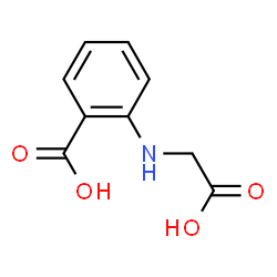 ChemSpider 2D Image | N-(2-Carboxyphenyl)glycine | C9H9NO4