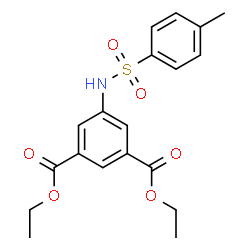 ChemSpider 2D Image | Diethyl 5-{[(4-methylphenyl)sulfonyl]amino}isophthalate | C19H21NO6S