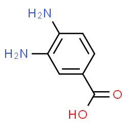 ChemSpider 2D Image | 3,4-Diaminobenzoic acid | C7H8N2O2