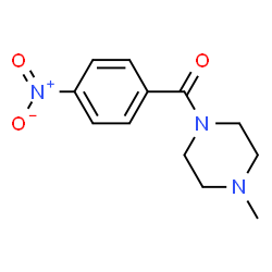 ChemSpider 2D Image | 1-methyl-4-(4-nitrobenzoyl)piperazine | C12H15N3O3