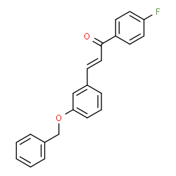 ChemSpider 2D Image | (2E)-3-[3-(Benzyloxy)phenyl]-1-(4-fluorophenyl)-2-propen-1-one | C22H17FO2