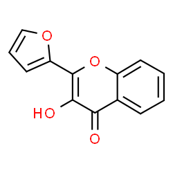 ChemSpider 2D Image | 2-(2-furyl)-3-hydroxychromone | C13H8O4