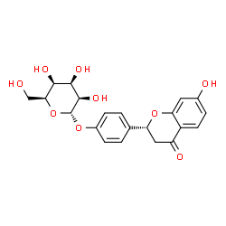 ChemSpider 2D Image | 4-[(2R)-7-Hydroxy-4-oxo-3,4-dihydro-2H-chromen-2-yl]phenyl alpha-L-talopyranoside | C21H22O9