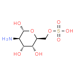 ChemSpider 2D Image | 2-Amino-2-deoxy-6-O-sulfo-alpha-L-altropyranose | C6H13NO8S