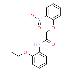 ChemSpider 2D Image | N-(2-Ethoxyphenyl)-2-(2-nitrophenoxy)acetamide | C16H16N2O5