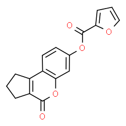 ChemSpider 2D Image | 4-Oxo-1,2,3,4-tetrahydrocyclopenta[c]chromen-7-yl 2-furoate | C17H12O5