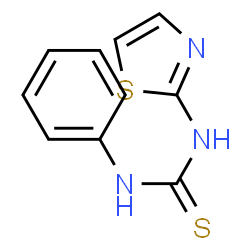 ChemSpider 2D Image | 1-PHENYL-3-(2-THIAZOLYL)-2-THIOUREA | C10H9N3S2