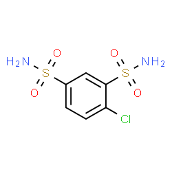 ChemSpider 2D Image | clofenamide | C6H7ClN2O4S2