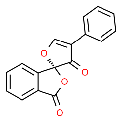ChemSpider 2D Image | (1S)-4'-Phenyl-3H,3'H-spiro[2-benzofuran-1,2'-furan]-3,3'-dione | C17H10O4