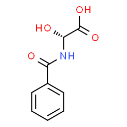 ChemSpider 2D Image | (2R)-(Benzoylamino)(hydroxy)acetic acid | C9H9NO4