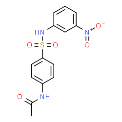 ChemSpider 2D Image | 4-ACETAMIDO-N-(3-NITROPHENYL)BENZENESULFONAMIDE | C14H13N3O5S