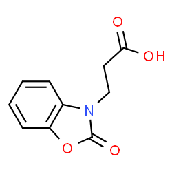 ChemSpider 2D Image | 3-(2-Oxo-benzooxazol-3-yl)-propionic acid | C10H9NO4
