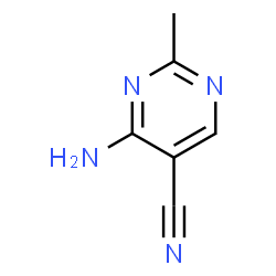 ChemSpider 2D Image | 4-Amino-2-methyl-5-pyrimidinecarbonitrile | C6H6N4