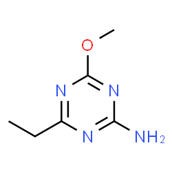 ChemSpider 2D Image | 2-ethyl-4-amino-6-methoxy-s-triazine | C6H10N4O