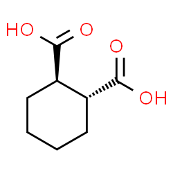 ChemSpider 2D Image | (1R,2R)-(-)-trans-1,2-Cyclohexanedicarboxylic acid | C8H12O4