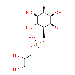 ChemSpider 2D Image | 2,3-Dihydroxypropyl (1S,2R,3R,4S,5S,6R)-2,3,4,5,6-pentahydroxycyclohexyl hydrogen phosphate | C9H19O11P