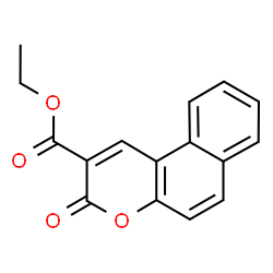 ChemSpider 2D Image | Ethyl 3-oxo-3H-benzo[f]chromene-2-carboxylate | C16H12O4