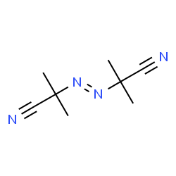 ChemSpider 2D Image | (E)-Azobis(isobutyronitrile) | C8H12N4