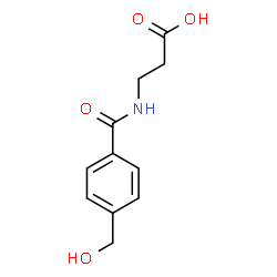 ChemSpider 2D Image | N-[4-(Hydroxymethyl)benzoyl]-beta-alanine | C11H13NO4