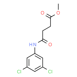 ChemSpider 2D Image | Methyl 4-[(3,5-dichlorophenyl)amino]-4-oxobutanoate | C11H11Cl2NO3