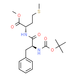 ChemSpider 2D Image | Methyl N-{[(2-methyl-2-propanyl)oxy]carbonyl}-L-phenylalanyl-L-methioninate | C20H30N2O5S
