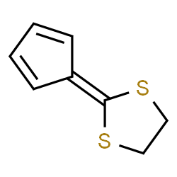 ChemSpider 2D Image | 2-cyclopenta-2,4-dienyliden-1,3-dithiolane | C8H8S2