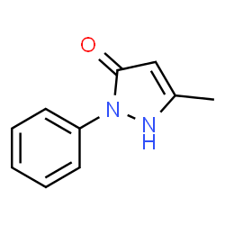ChemSpider 2D Image | 3-Methyl-1-phenylpyrazolone | C10H10N2O