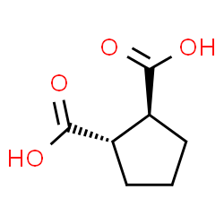 ChemSpider 2D Image | trans-1,2-Cyclopentanedicarboxylic acid | C7H10O4