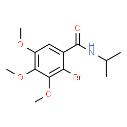 ChemSpider 2D Image | 2-Bromo-N-isopropyl-3,4,5-trimethoxybenzamide | C13H18BrNO4