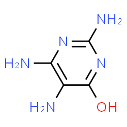 ChemSpider 2D Image | 2,5,6-Triaminopyrimidin-4-ol | C4H7N5O