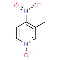 ChemSpider 2D Image | 4-Nitro-3-picoline N-oxide | C6H6N2O3