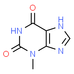 ChemSpider 2D Image | 3-Methylxanthine | C6H6N4O2