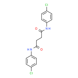 ChemSpider 2D Image | N,N'-Bis(4-chlorophenyl)succinamide | C16H14Cl2N2O2