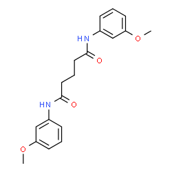 ChemSpider 2D Image | N,N'-Bis(3-methoxyphenyl)pentanediamide | C19H22N2O4