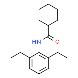 ChemSpider 2D Image | N-(2,6-Diethylphenyl)cyclohexanecarboxamide | C17H25NO