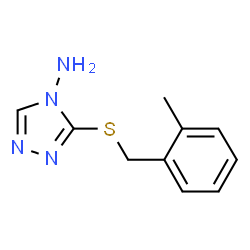 ChemSpider 2D Image | 3-[(2-Methylbenzyl)sulfanyl]-4H-1,2,4-triazol-4-amine | C10H12N4S