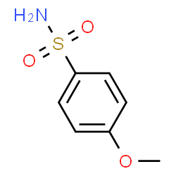 ChemSpider 2D Image | 4-Methoxybenzenesulfonamide | C7H9NO3S