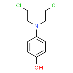 ChemSpider 2D Image | p-Hydroxyaniline mustard | C10H13Cl2NO