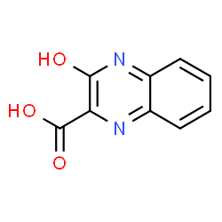 ChemSpider 2D Image | 3-HYDROXY-2-QUINOXALINECARBOXYLIC ACID | C9H6N2O3