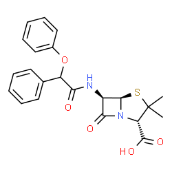 ChemSpider 2D Image | fenbenicillin | C22H22N2O5S