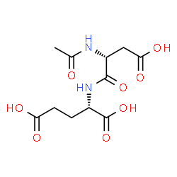 ChemSpider 2D Image | N-Acetyl-D-alpha-aspartyl-L-glutamic acid | C11H16N2O8