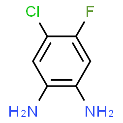 ChemSpider 2D Image | 4-Chlor-5-fluorbenzol-1,2-diamin | C6H6ClFN2